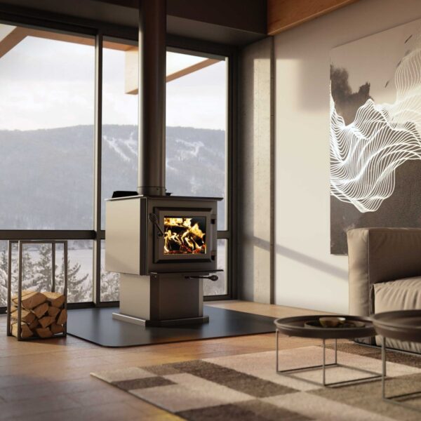 Ventis - Ventis HES140 Small Wood Stove on Pedestal - VB00023