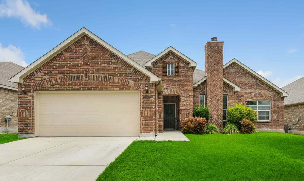 Adobe Stock image of a masonry home with a masonry chimney.